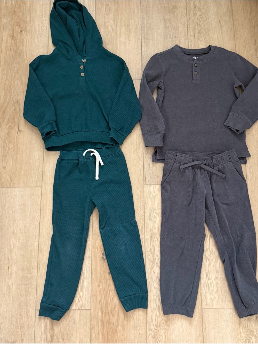 Old Navy Teal Hoodie & Charcoal Joggers Set Bundle
